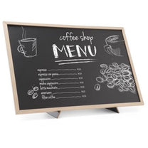Signage – MENU advertising information board with support base 30x40 - Carlat