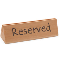 Signage – RESERVED RESERVATION wooden information sign - Hendi 664308 - Carlat