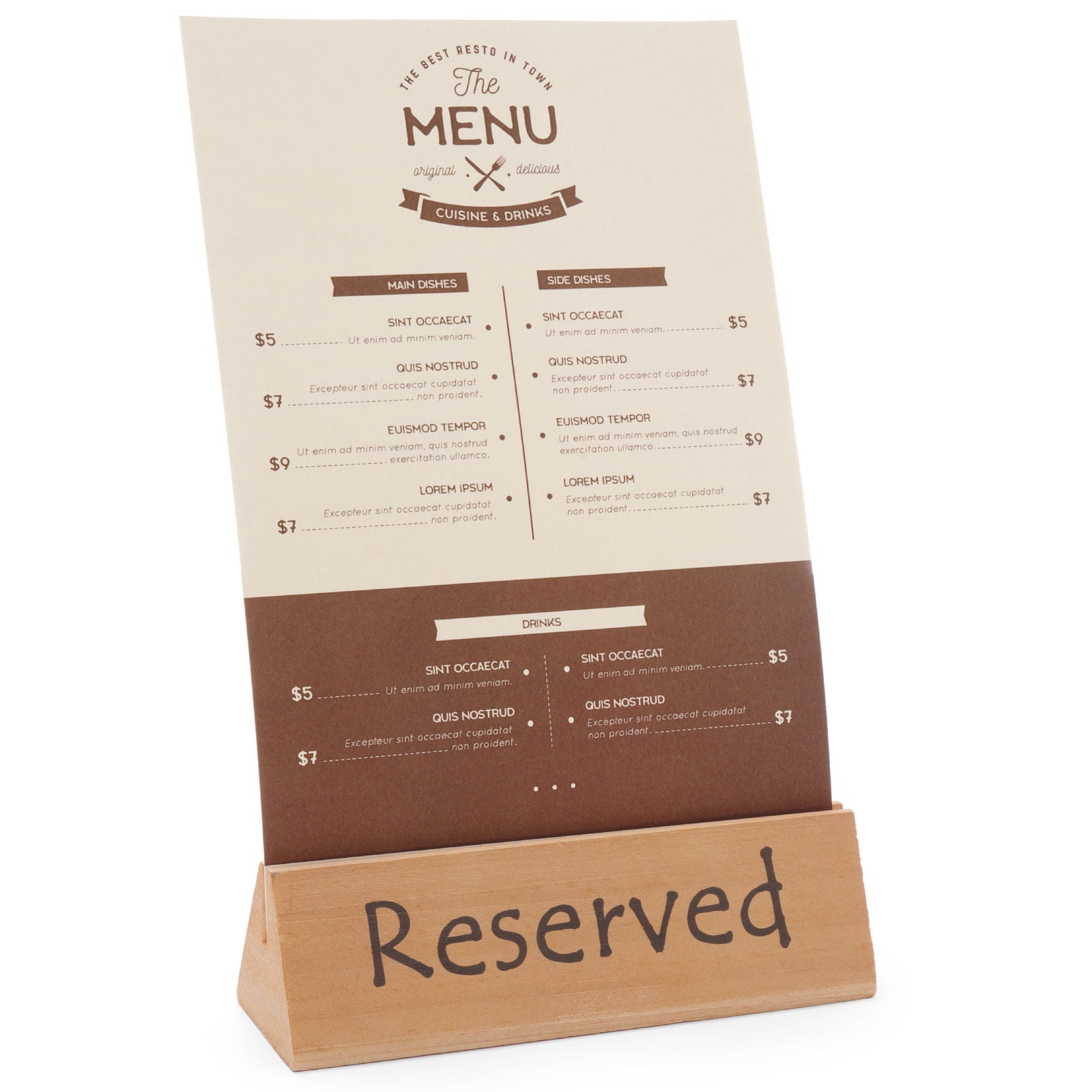 Signage – RESERVED RESERVATION wooden information sign - Hendi 664308 - Carlat