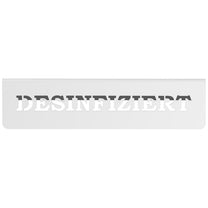 Signage – Stainless steel table information board DISINFECTED / DESINFIZIERT - Carlat