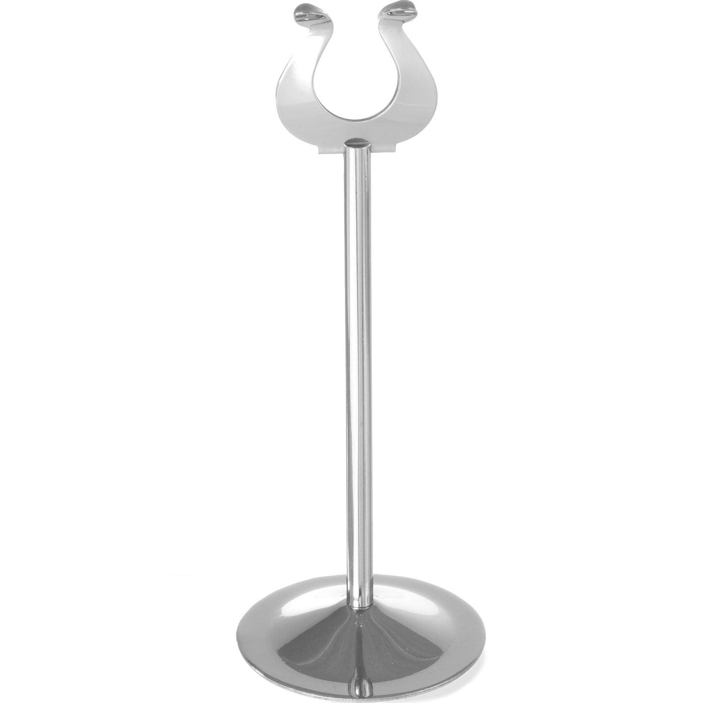 Signage – Stand MENU card holder, stainless steel, height 200mm - Carlat