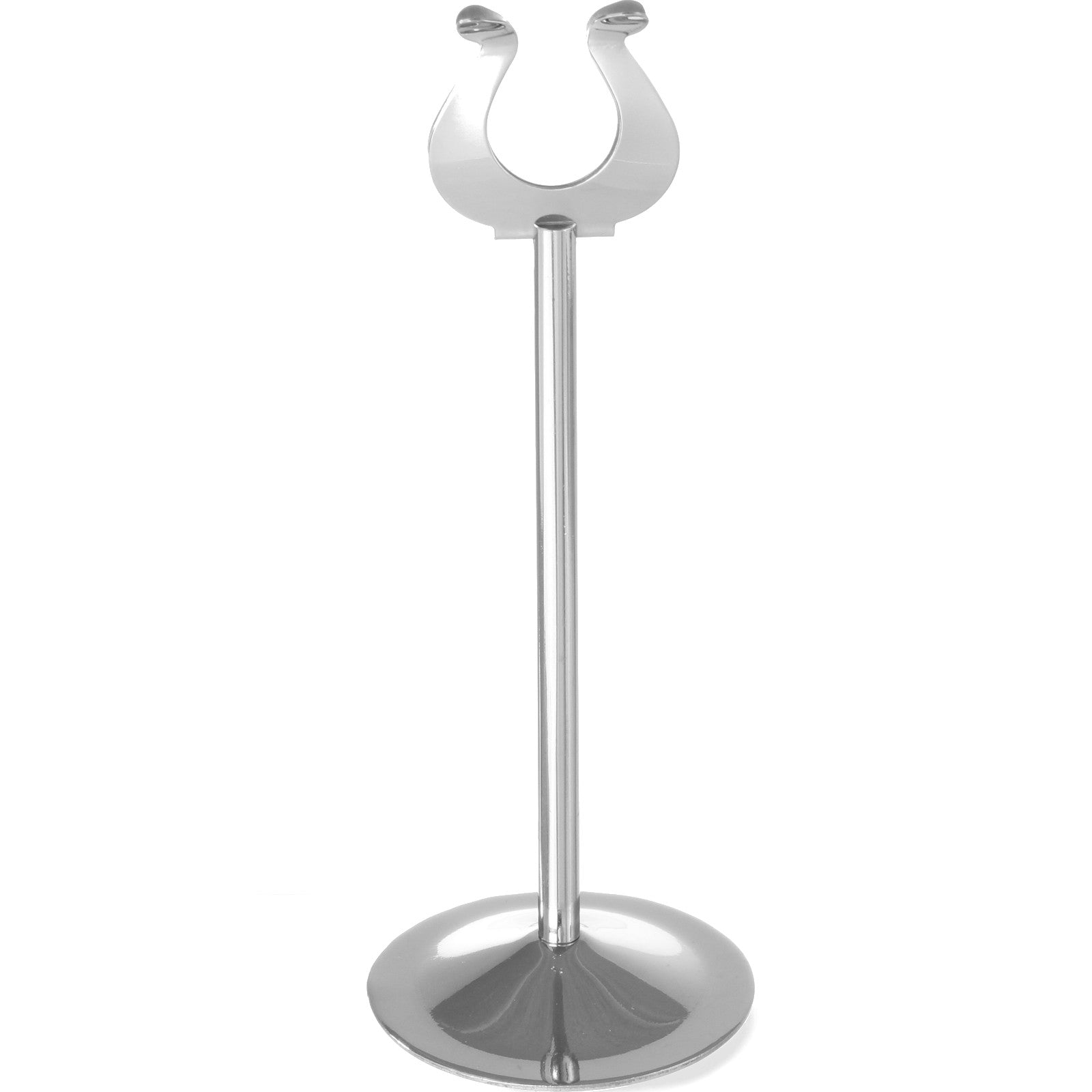 Signage – Stand MENU card holder, stainless steel, height 200mm - Carlat