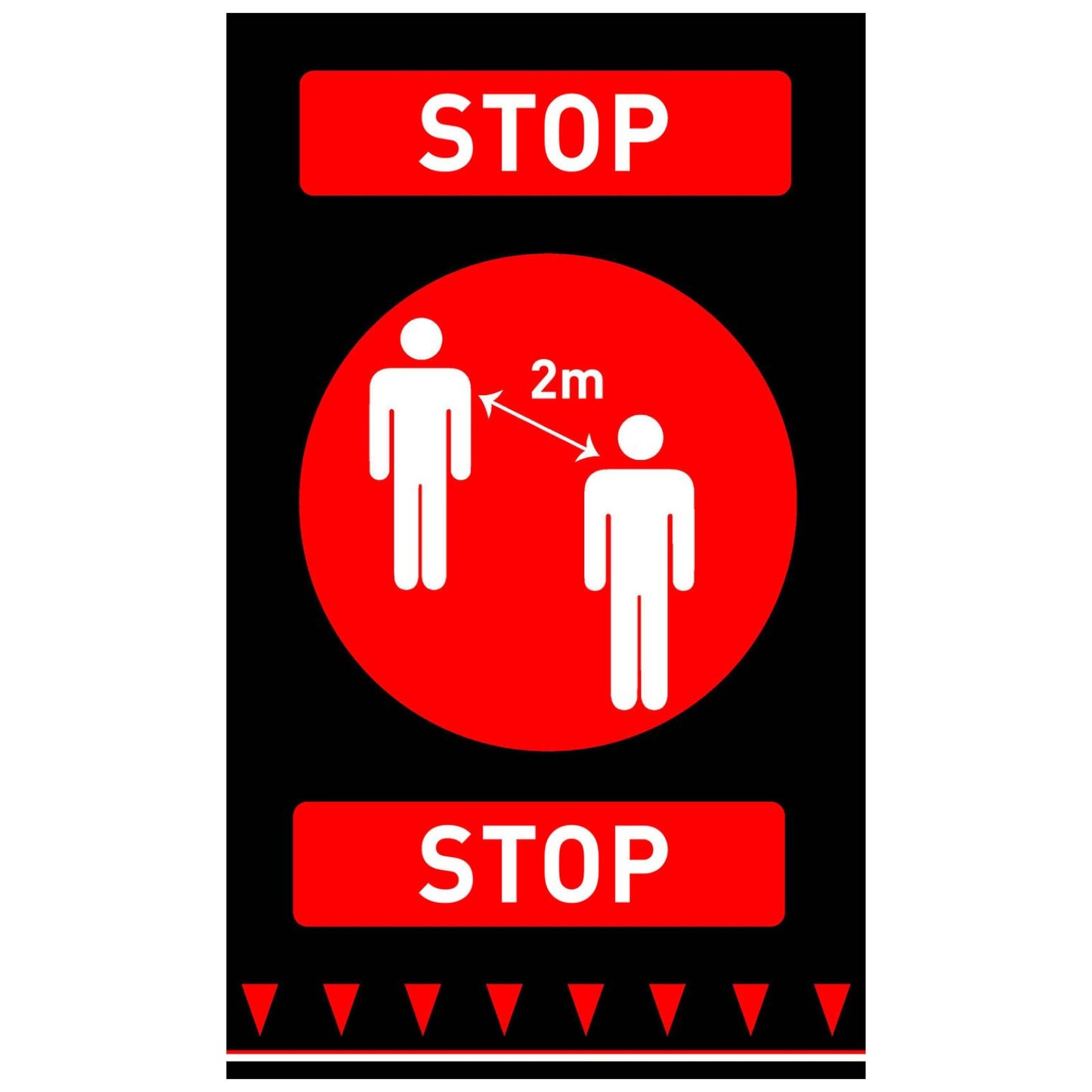 Signage – Warning floor mat KEEP A DISTANCE OF 900 - Carlat