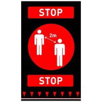 Signage – Warning floor mat KEEP A DISTANCE OF 900 - Carlat