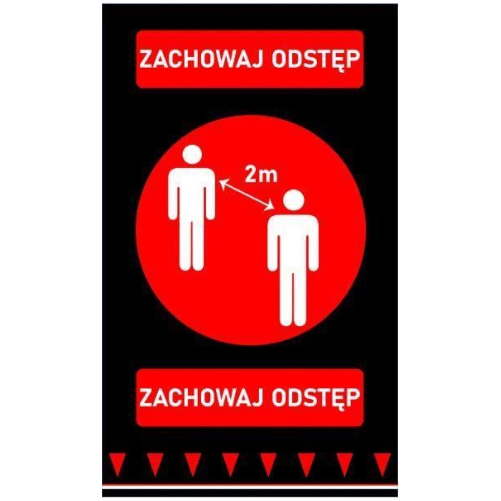 Signage – Warning floor mat KEEP A DISTANCE OF 900 - Carlat