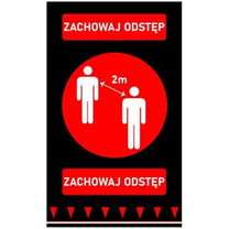 Signage – Warning floor mat KEEP A DISTANCE OF 900 - Carlat