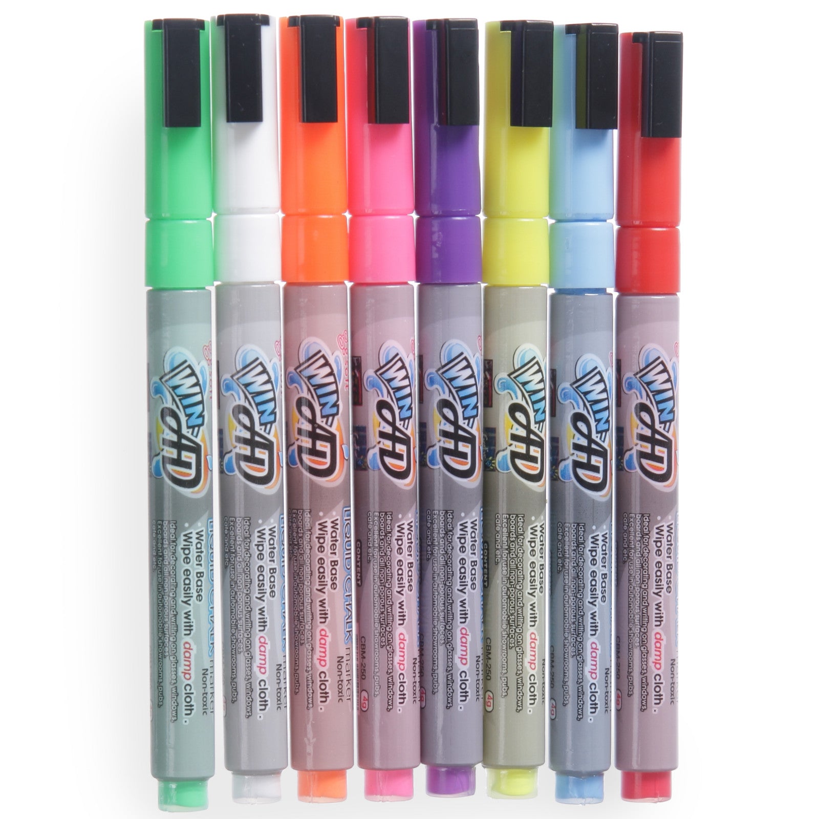 Signage – Whiteboard markers, 3mm tip, set of 8 pcs. - Carlat