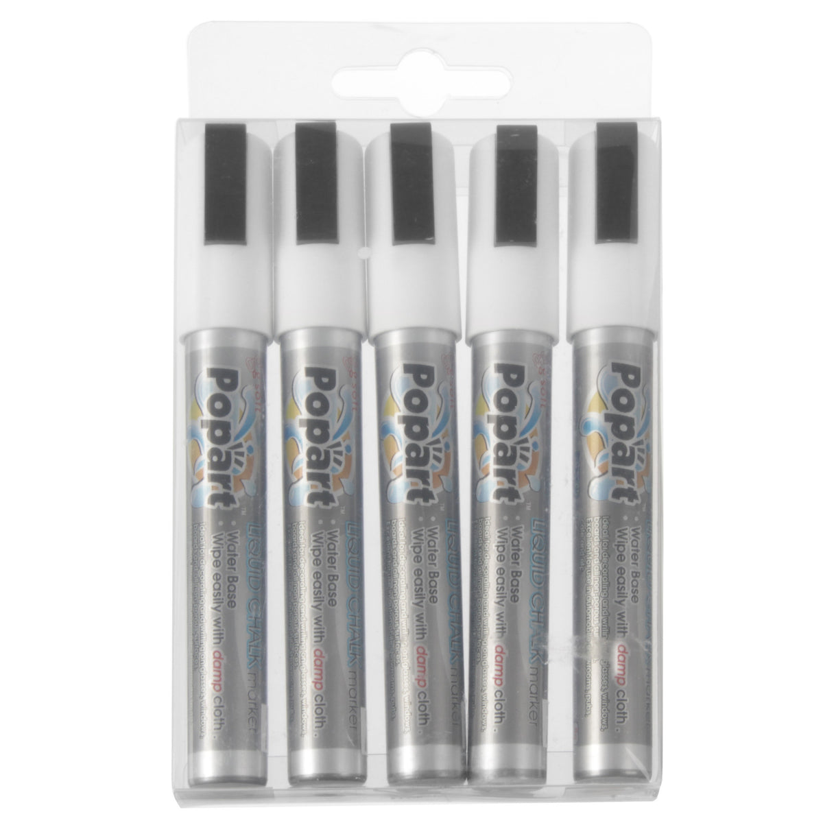 Signage – Whiteboard markers, tip 2-6mm, white, set - Carlat