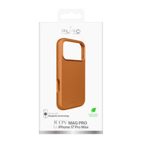 Silicone Case with Camera Protection and Aluminum Buttons for iPhone 17 Pro Max MagSafe - Orange - Carlat