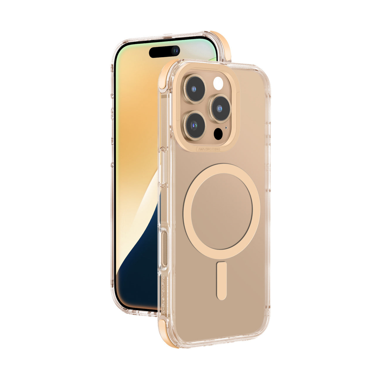 Silicone case cover for iPhone 16 Pro Max Omni Mag Case - rose gold - Carlat