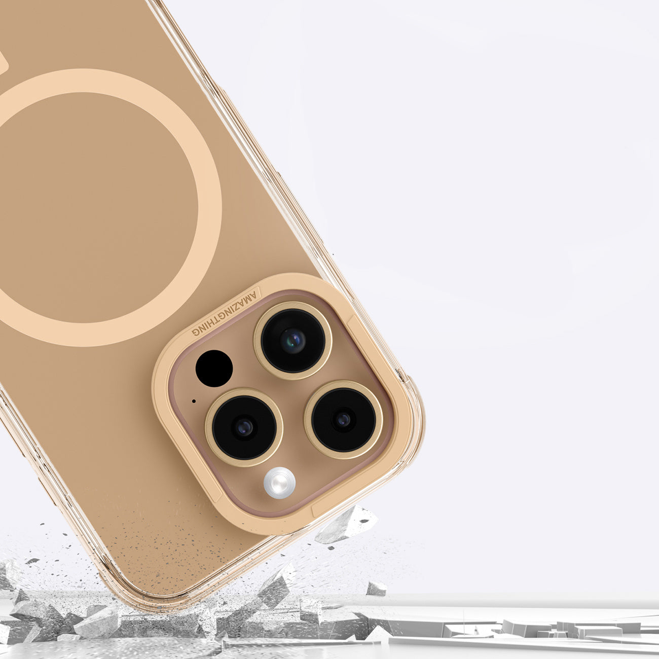 Silicone case cover for iPhone 16 Pro Max Omni Mag Case - rose gold - Carlat