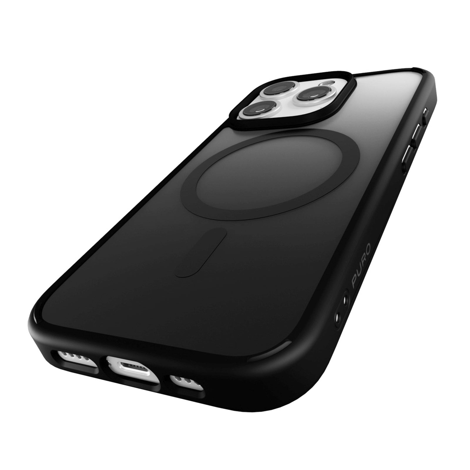 Silicone case for iPhone 16 Pro Gradient MagSafe - black - Carlat