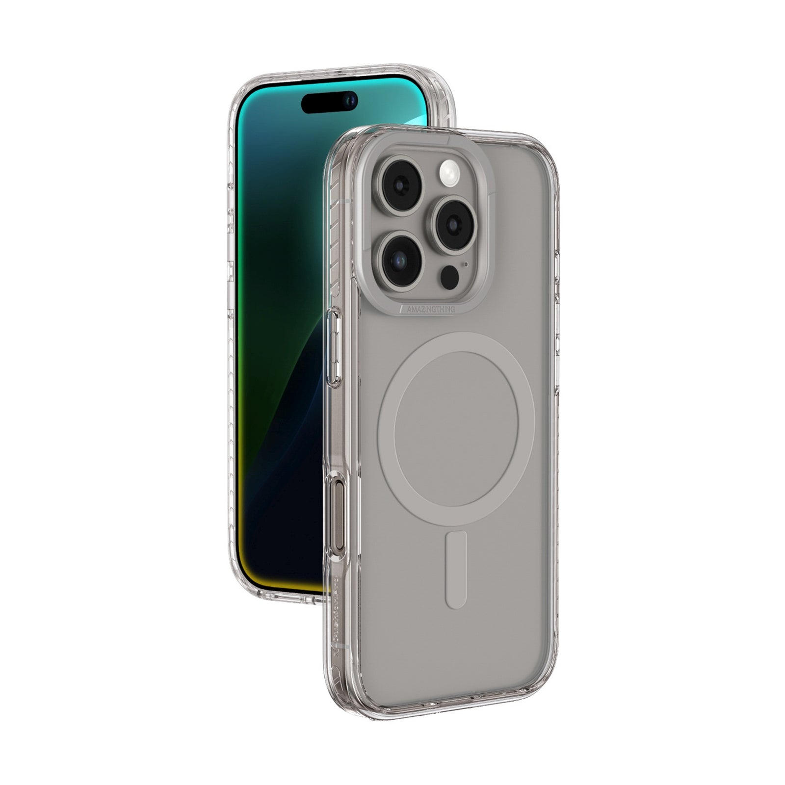 Silicone case for iPhone 16 Pro Max Titan Pro Mag Case - gray - Carlat