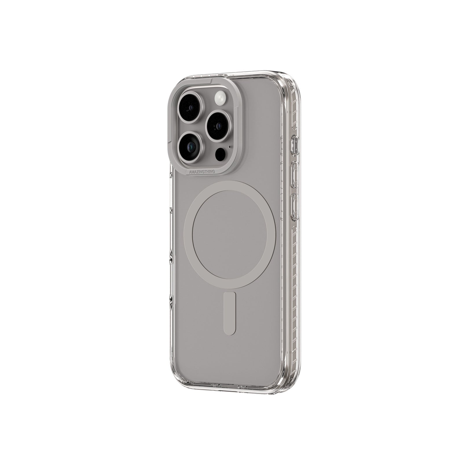 Silicone case for iPhone 16 Pro Max Titan Pro Mag Case - gray - Carlat