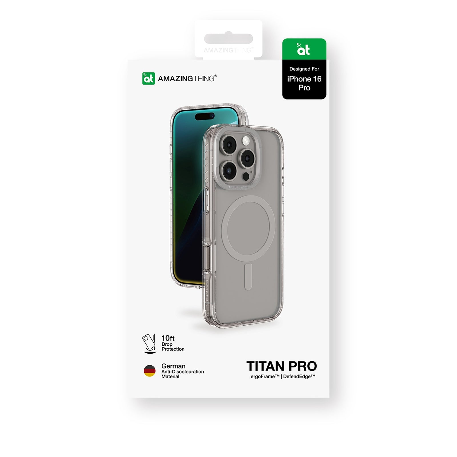 Silicone case for iPhone 16 Pro Titan Pro Mag Case - gray - Carlat