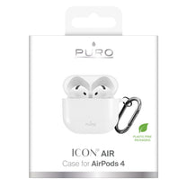 Silicone cover case for Airpods 4 headphones - white - Carlat