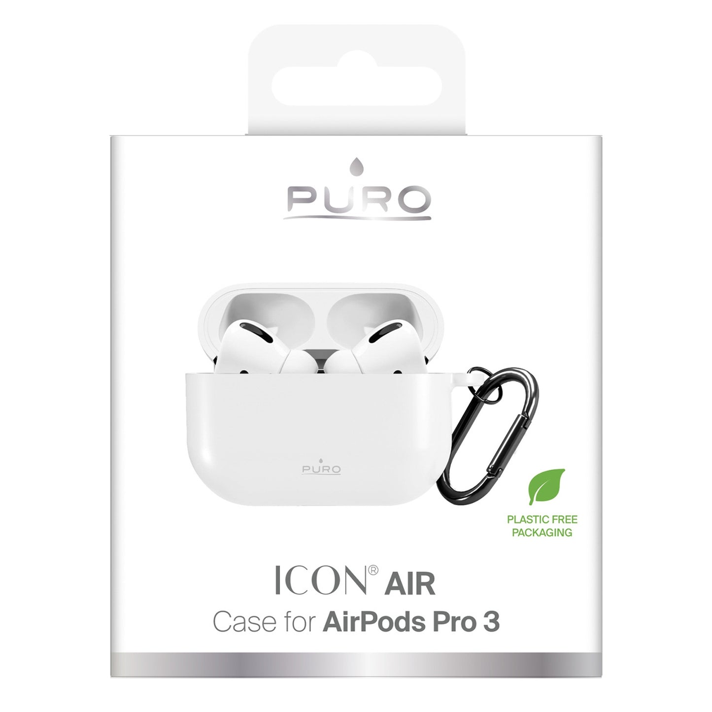 Silicone cover case for Airpods Pro 3 headphones - white - Carlat