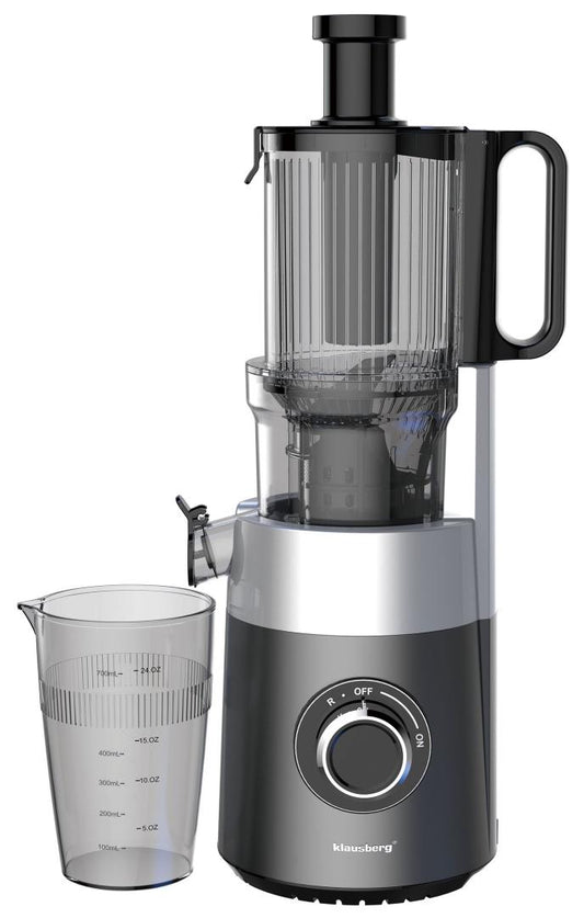 Slow juicer for fruits and vegetables, vertical, gray, 180 W, Klausberg, KB-7881 - Carlat