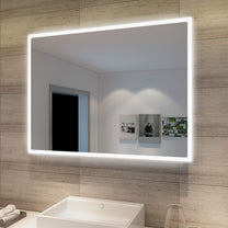 Sonni Bathroom LED Wall Mirror, Rectangular with LED Lighting, Cool White, IP44 Energy Saving - Carlat