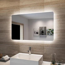 Sonni Bathroom LED Wall Mirror, Rectangular with LED Lighting, Cool White, IP44 Energy Saving - Carlat