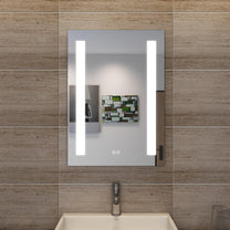 Sonni Bathroom LED Wall Mirror, Rectangular with LED Lighting, Cool White, IP44 Energy Saving - Carlat