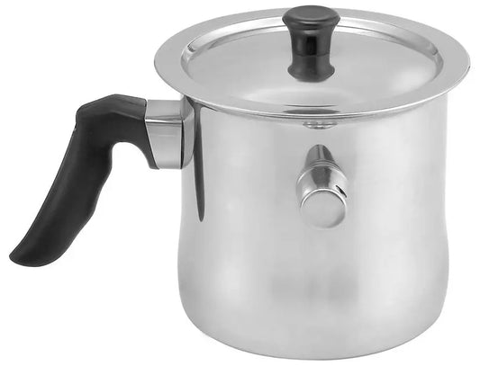 Special Pots – 1-liter milk pot with lid, Kinghoff steel - Carlat