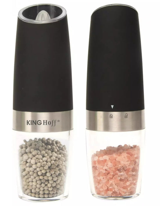 Spice – Set of two Kinghoff gravity-fed salt and pepper mills - Carlat