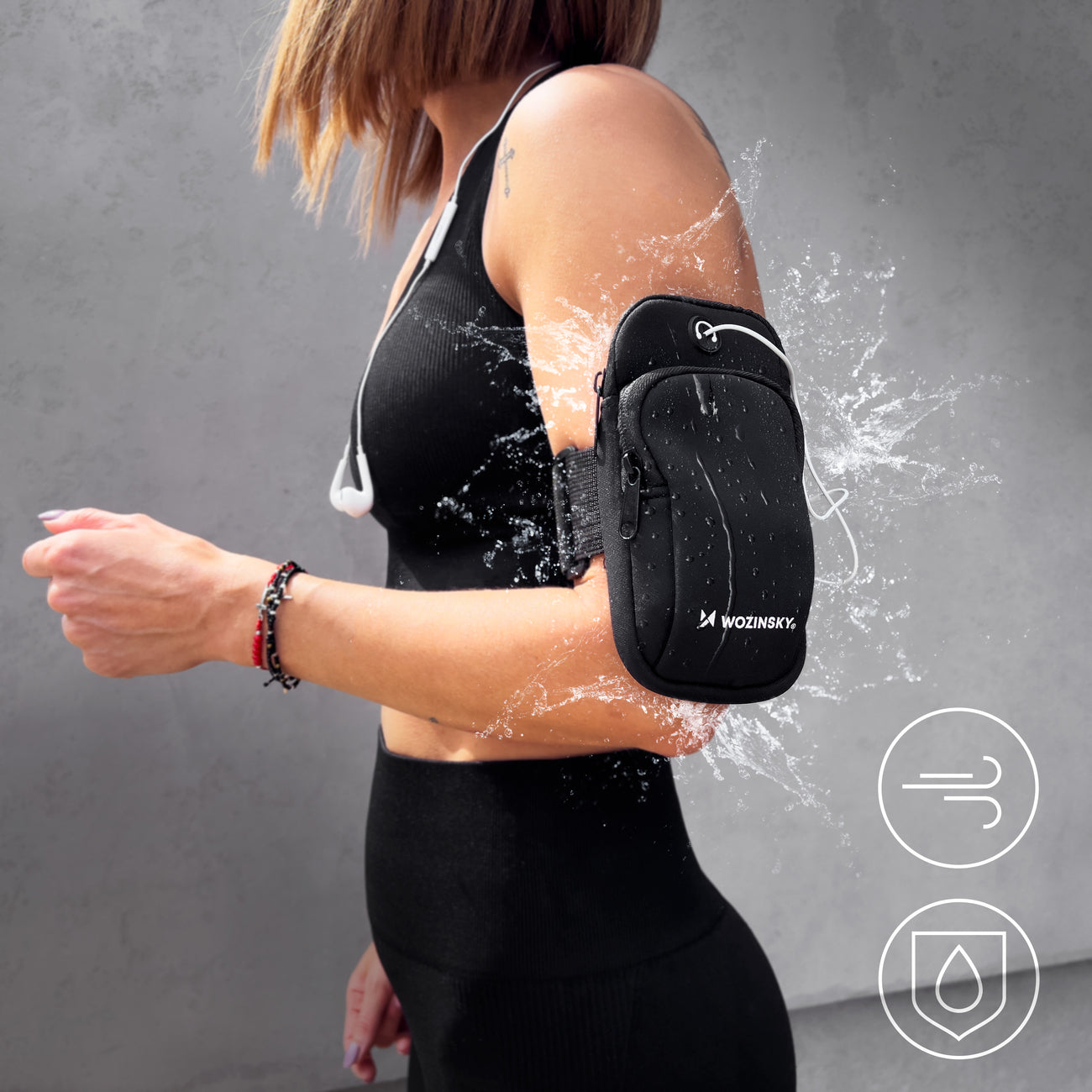 Sporting Goods – Running armband, black - Carlat