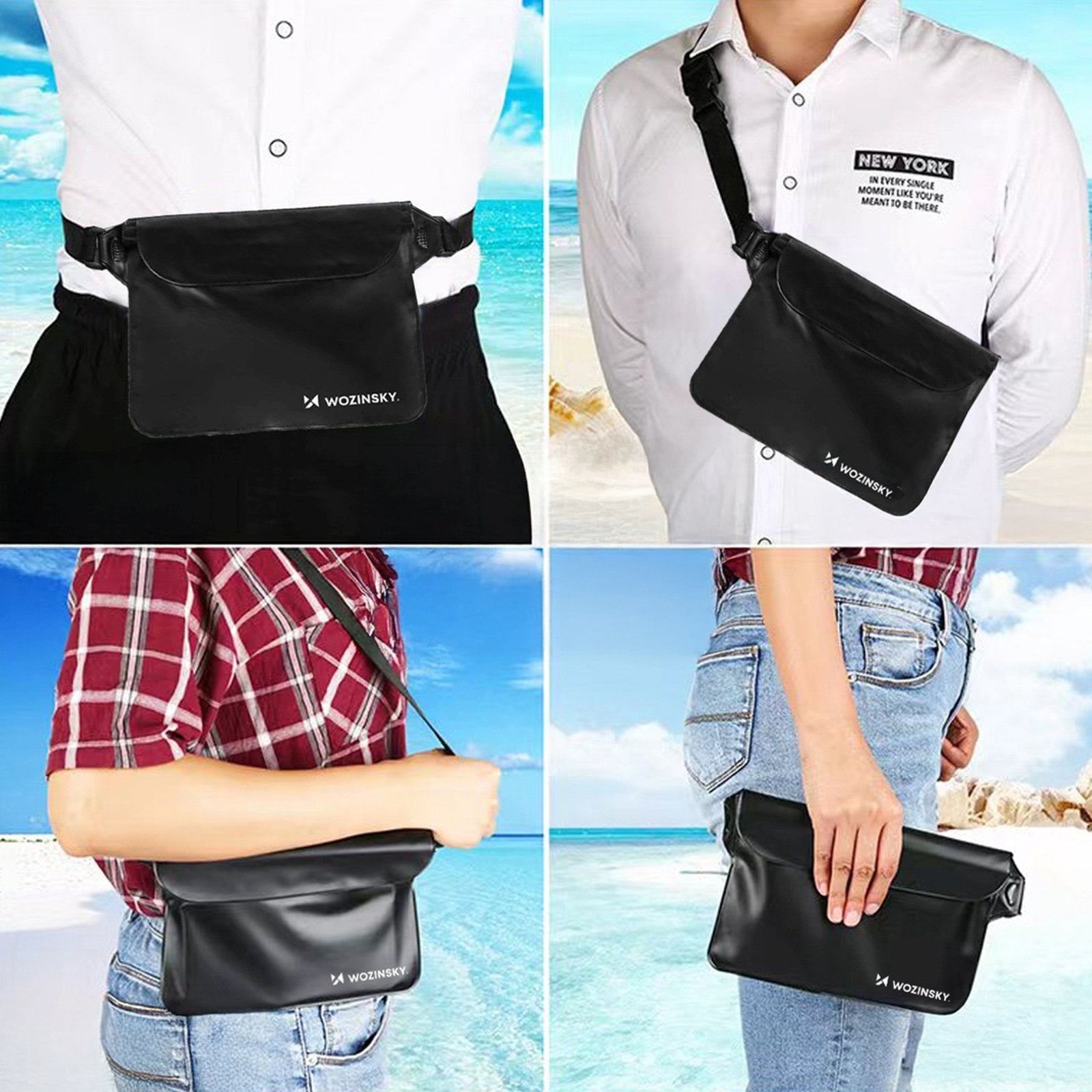 Sporting Goods – Waterproof PVC waist bag for phone, documents - Carlat