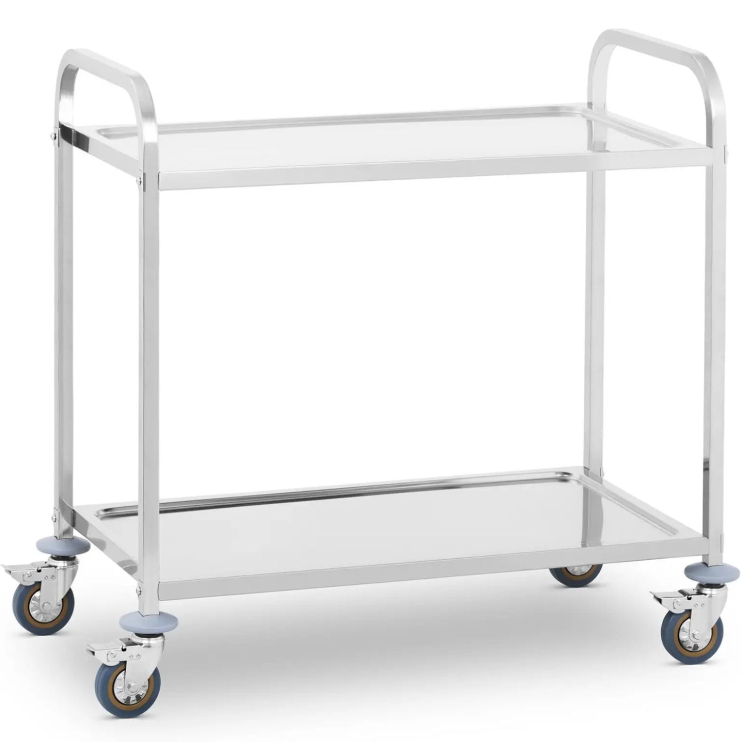 Stainless steel waiter's trolley with 2 shelves - Carlat