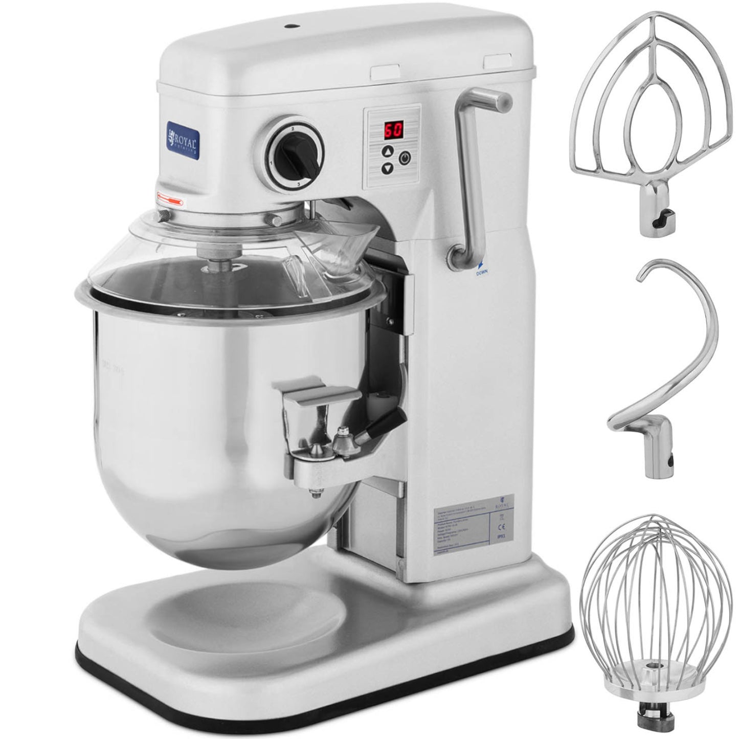 Stand Mixers – Planetary spiral robot mixer with lowerable bowl - Carlat