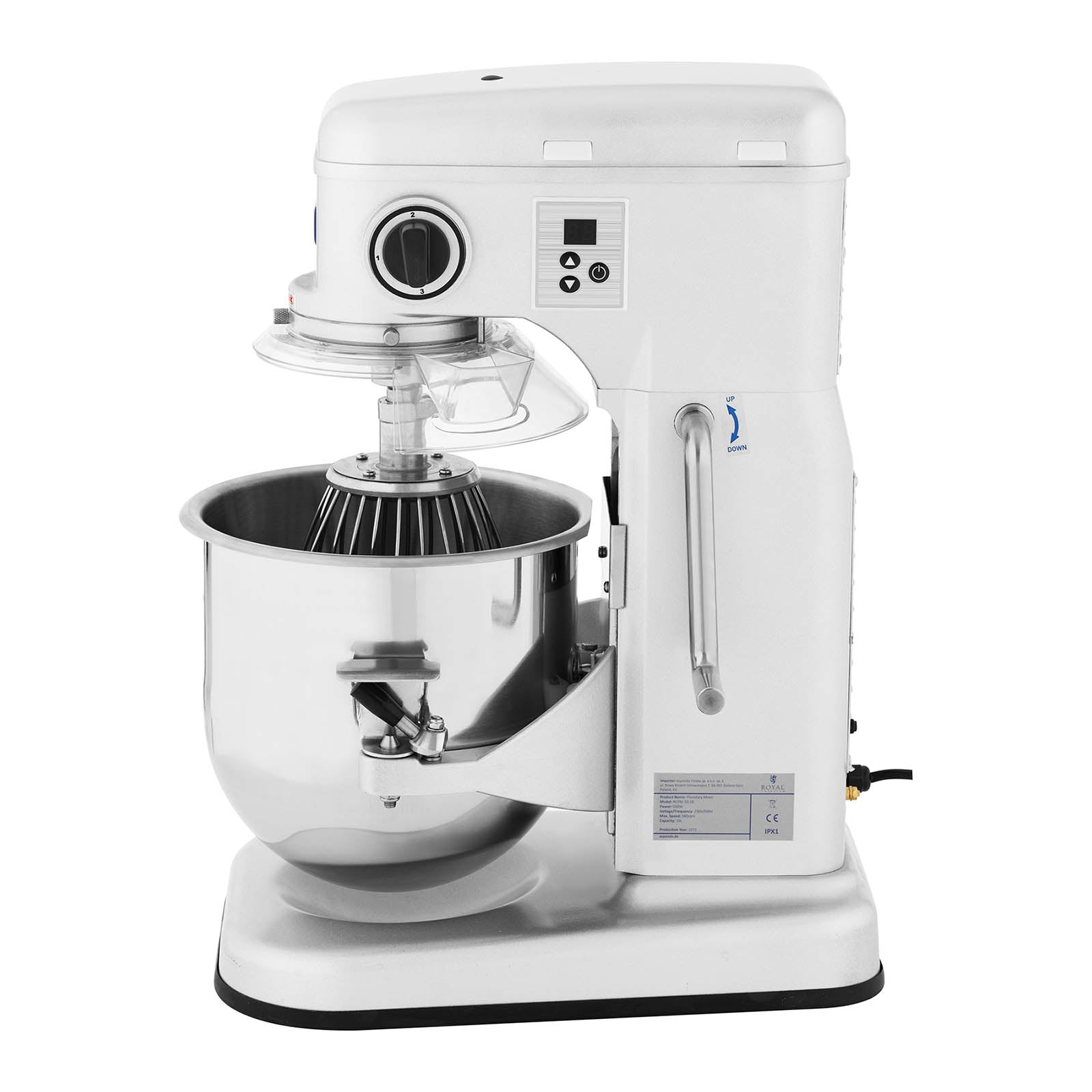Stand Mixers – Planetary spiral robot mixer with lowerable bowl - Carlat