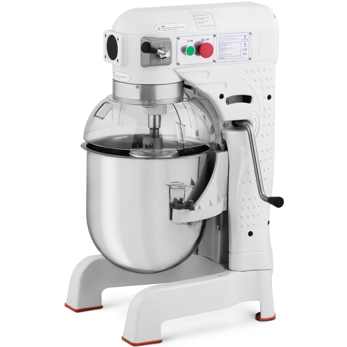 Stand Mixers – Spiral planetary mixer with lowerable bowl, 30 - Carlat