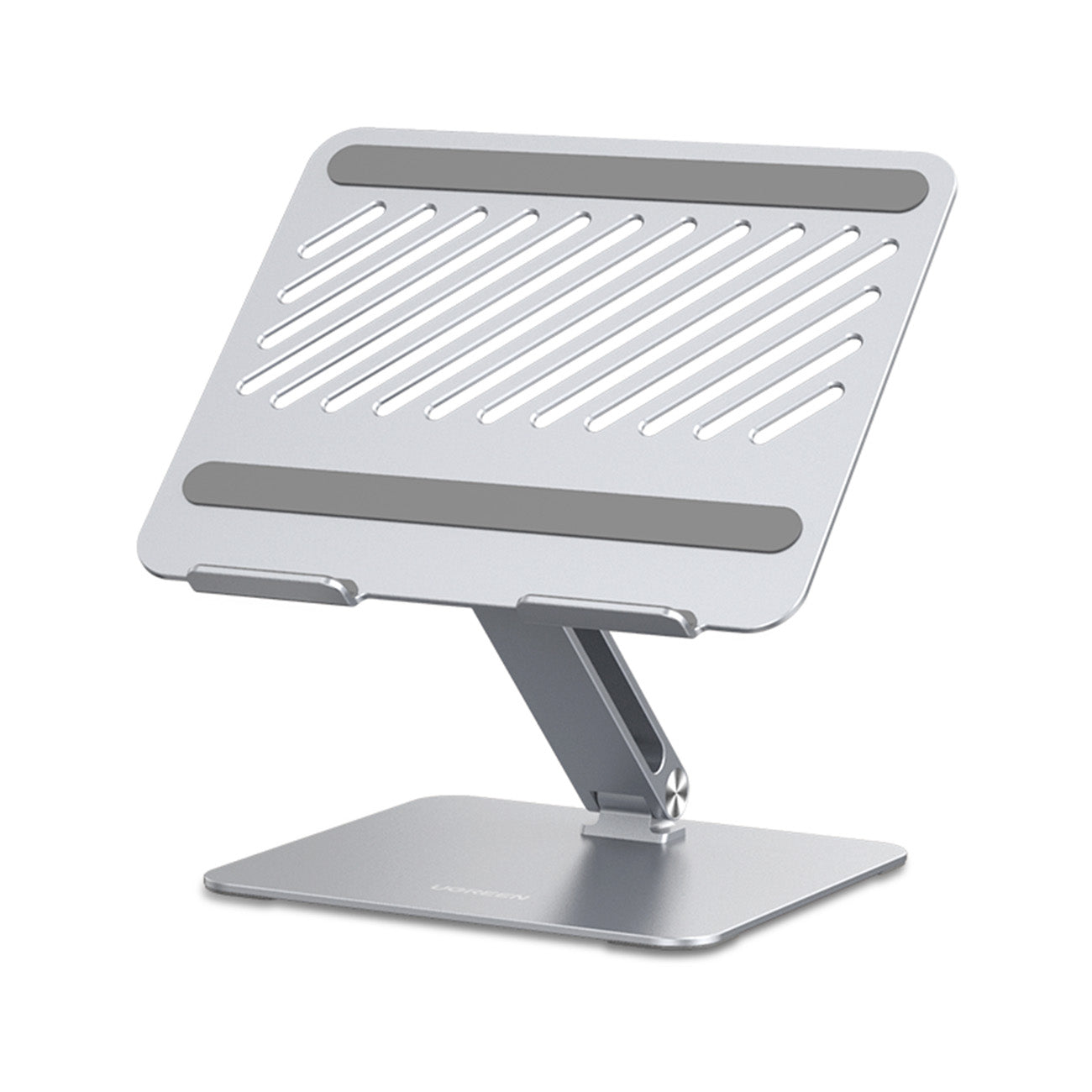 Stand, foldable stand for laptop, tablet, for standing work, silver - Carlat