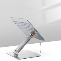 Stand, foldable stand for laptop, tablet, for standing work, silver - Carlat