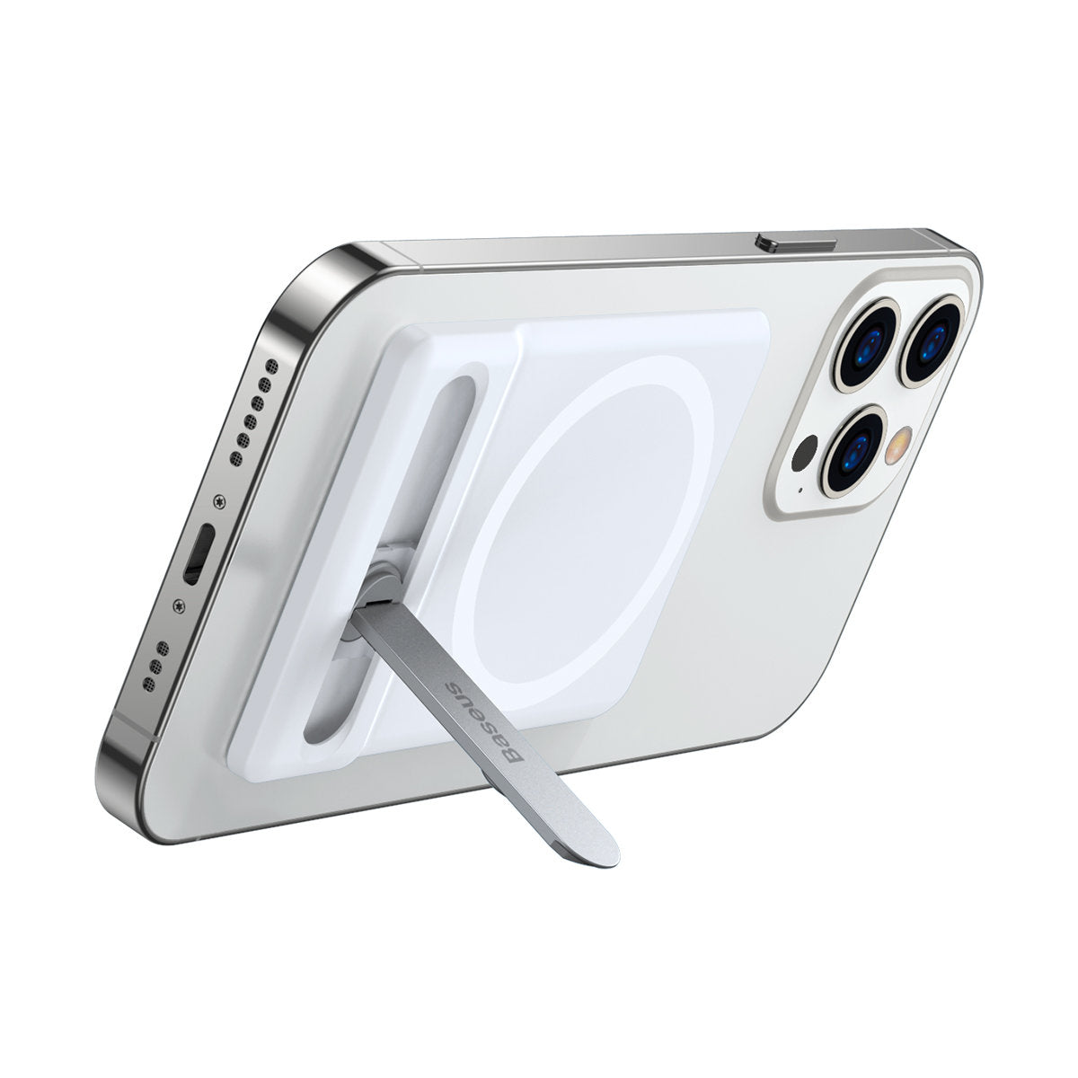 Stand for phone folding with magnetic handle white - Carlat