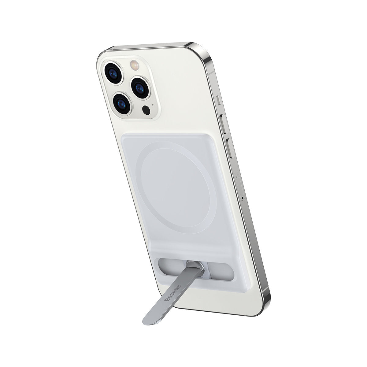 Stand for phone folding with magnetic handle white - Carlat