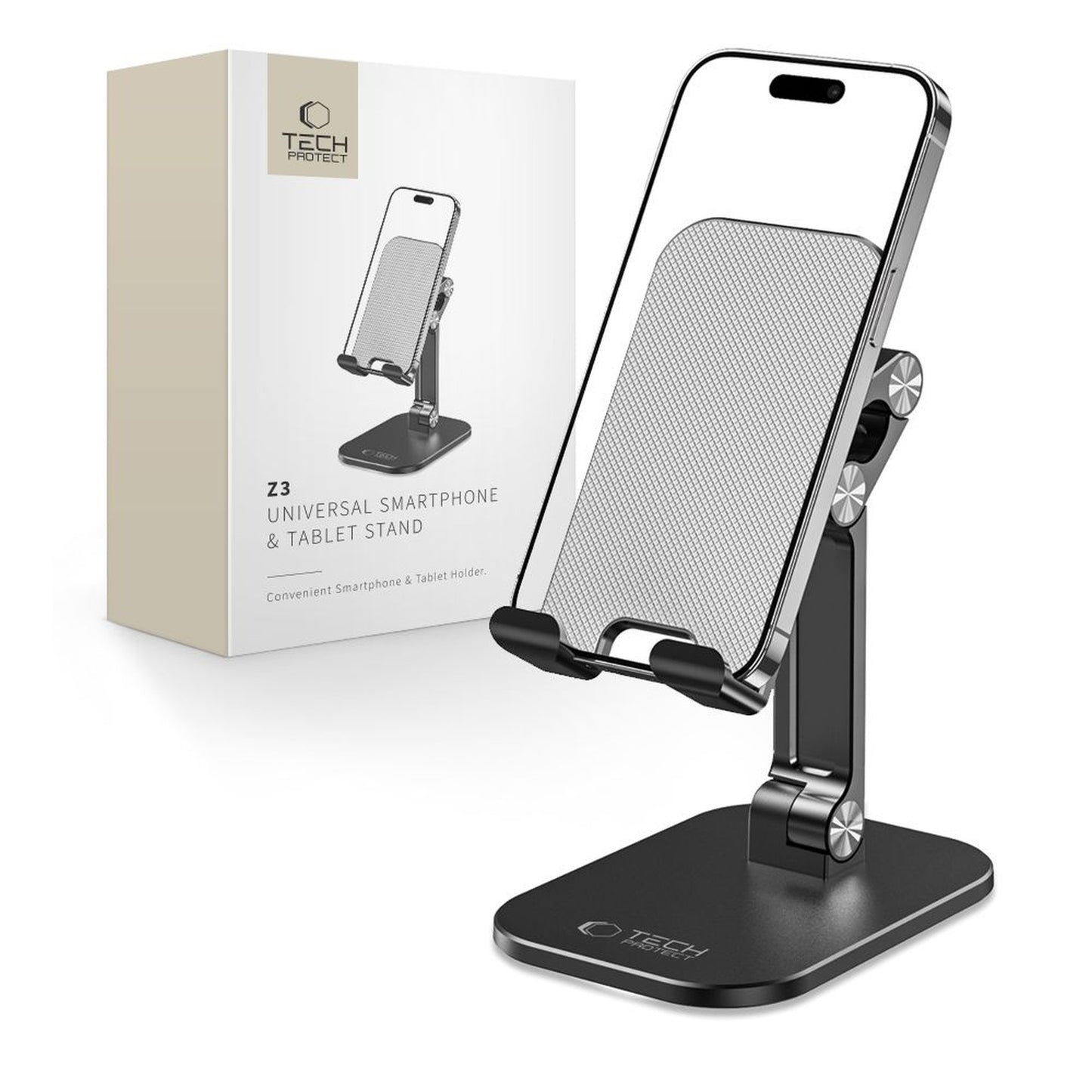 Stand stand, universal holder for smartphone, tablet up to 13" - gray - Carlat