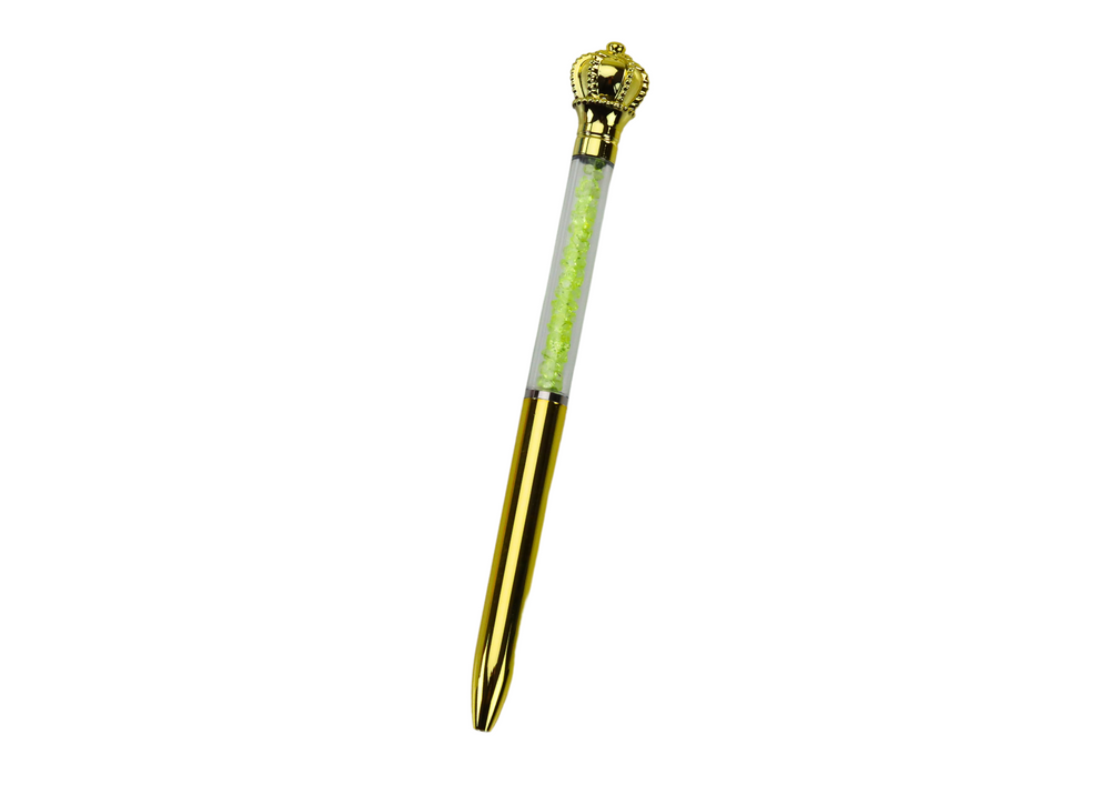 Stationery – Blue "Diamenciki" Pen with Crown, 0.7mm Refill, Assorted Colors - Carlat