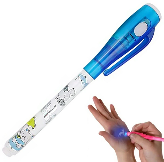 Stationery – DA186 Invisible Spy Pen with UV Flashlight - Carlat