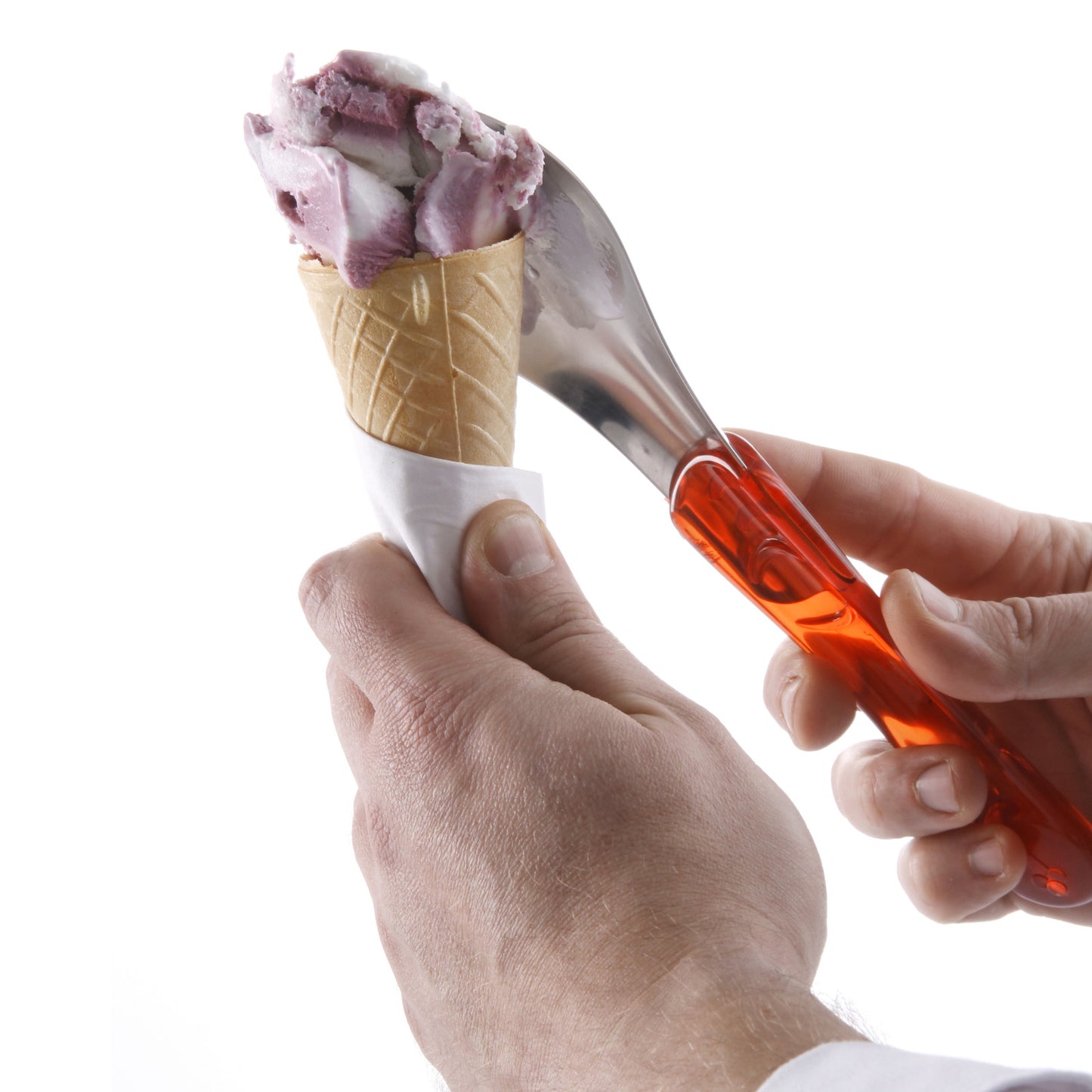 Steel ice cream spatula with violet tritan handle - Hendi 755839 - Carlat