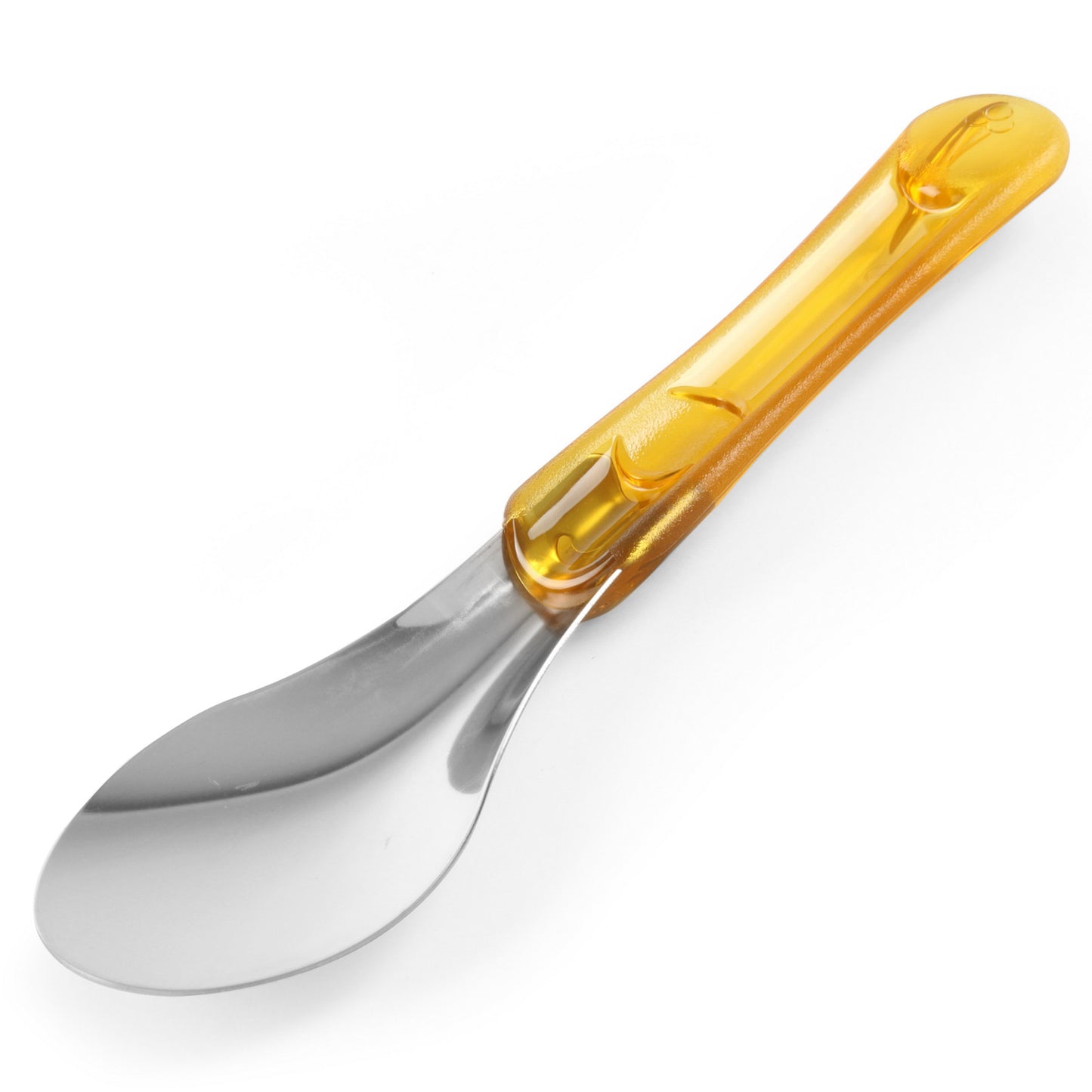 Steel ice cream spatula with yellow tritan handle - Hendi 755822 - Carlat