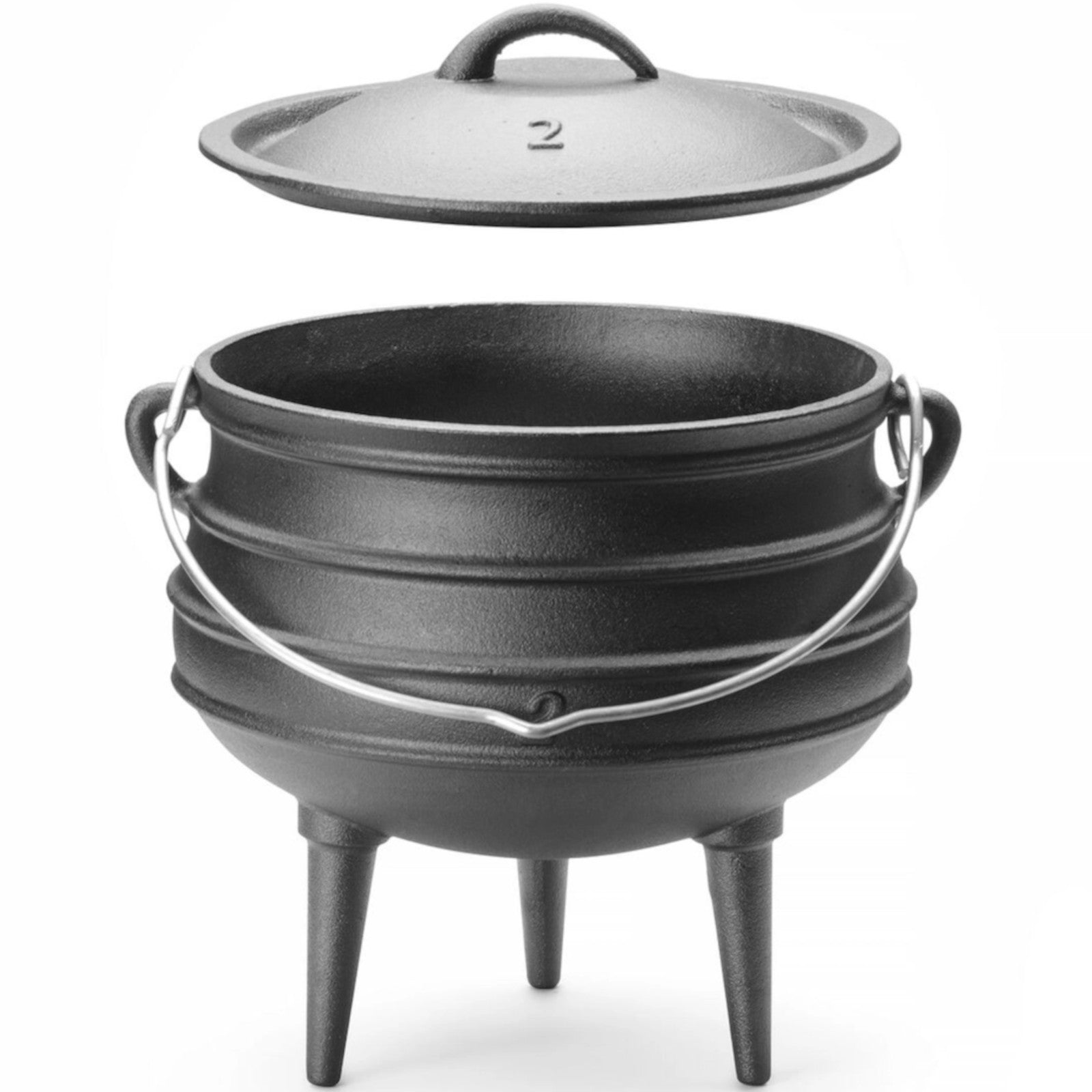 Stock Pots – Cast iron cauldron, hunting pot over the - Carlat