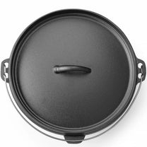 Stock Pots – Cast iron cauldron, hunting pot over the - Carlat
