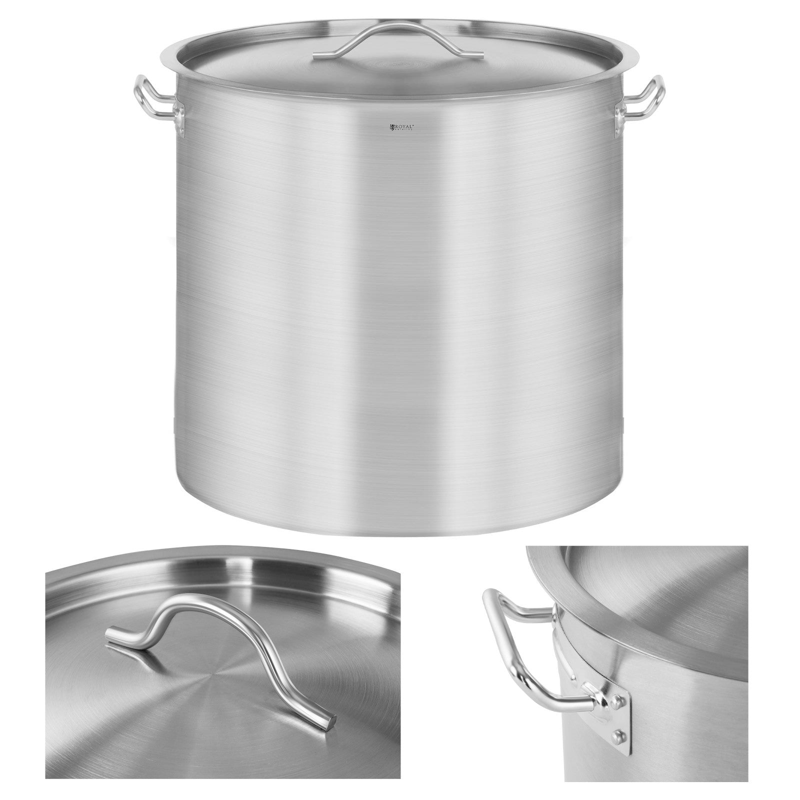 Stock Pots – Catering pot with lid, stainless steel, for - Carlat