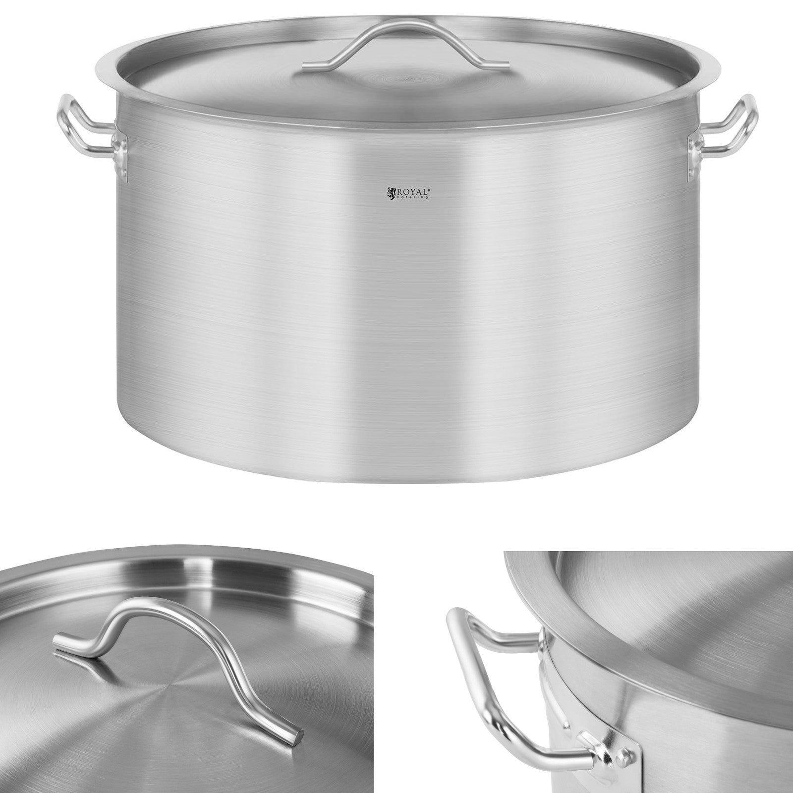 Stock Pots – Catering pot with lid, stainless steel, for - Carlat