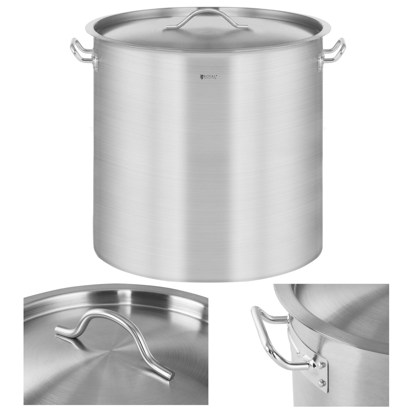 Stock Pots – Catering pot with lid, stainless steel, for - Carlat