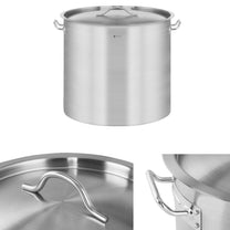 Stock Pots – Catering pot with lid, stainless steel, for - Carlat