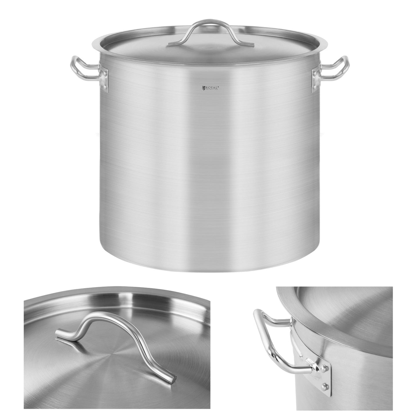 Stock Pots – Catering pot with lid, stainless steel, for - Carlat