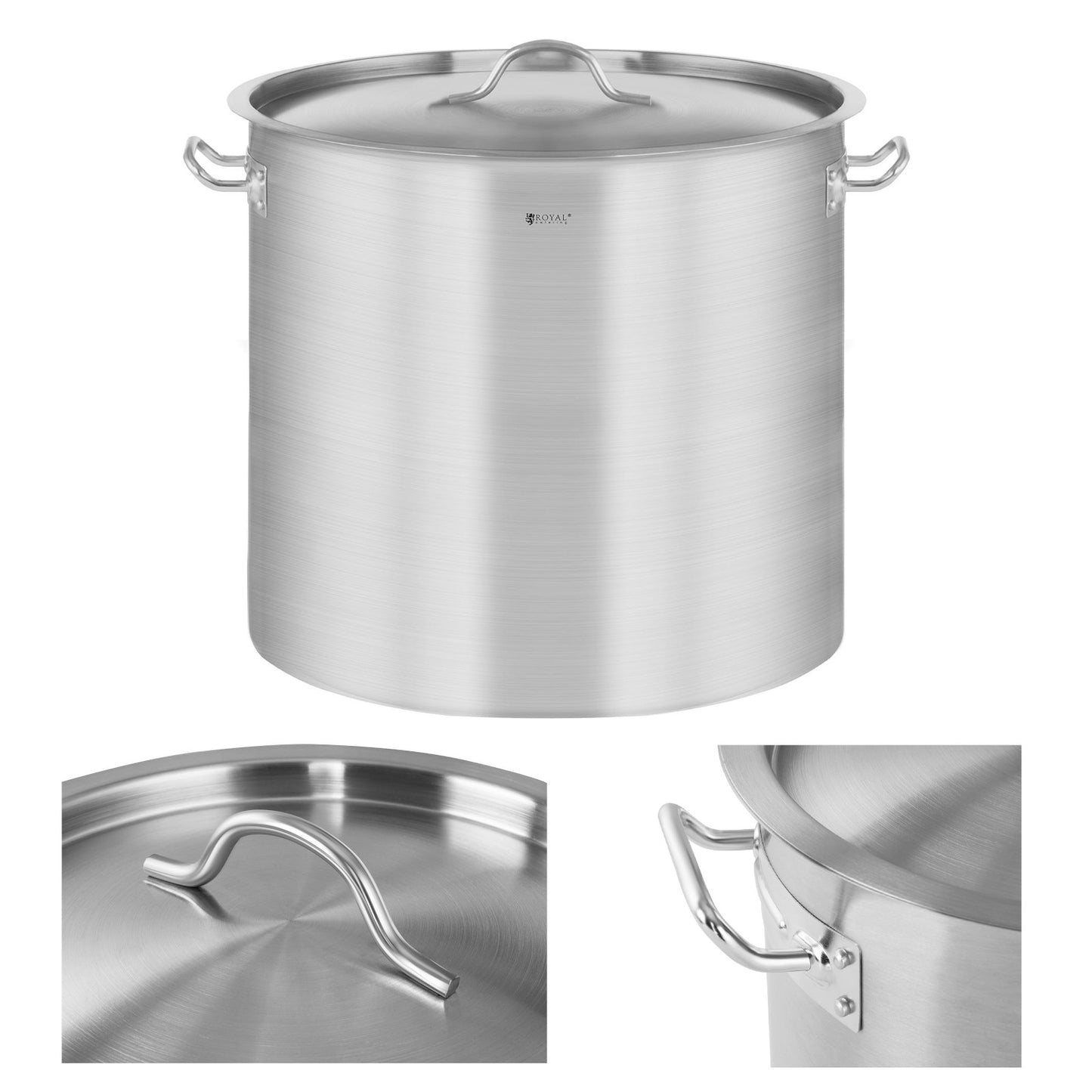 Stock Pots – Catering pot with lid, stainless steel, for - Carlat